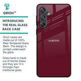 Classic Burgundy Glass Case for Samsung Galaxy M55 5G