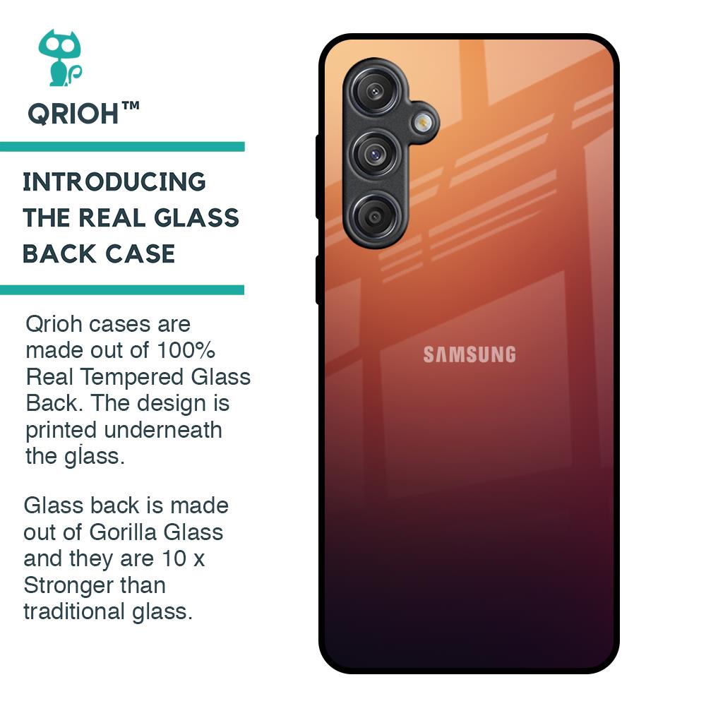 Sunset Background Glass Case for Samsung Galaxy M55 5G