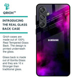 Pink Galaxy Glass Case for Samsung Galaxy M55 5G