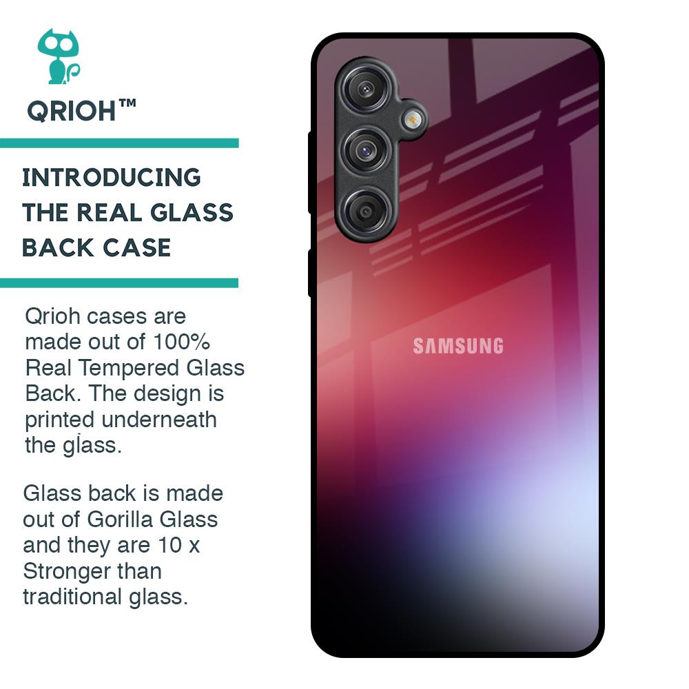 Gaussian Red Glass Case for Samsung Galaxy M55 5G