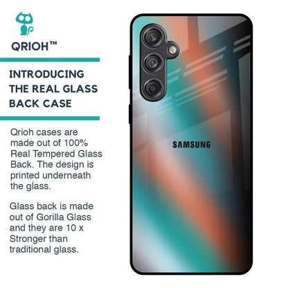 Melted Emerald Glass Case for Samsung Galaxy M55 5G
