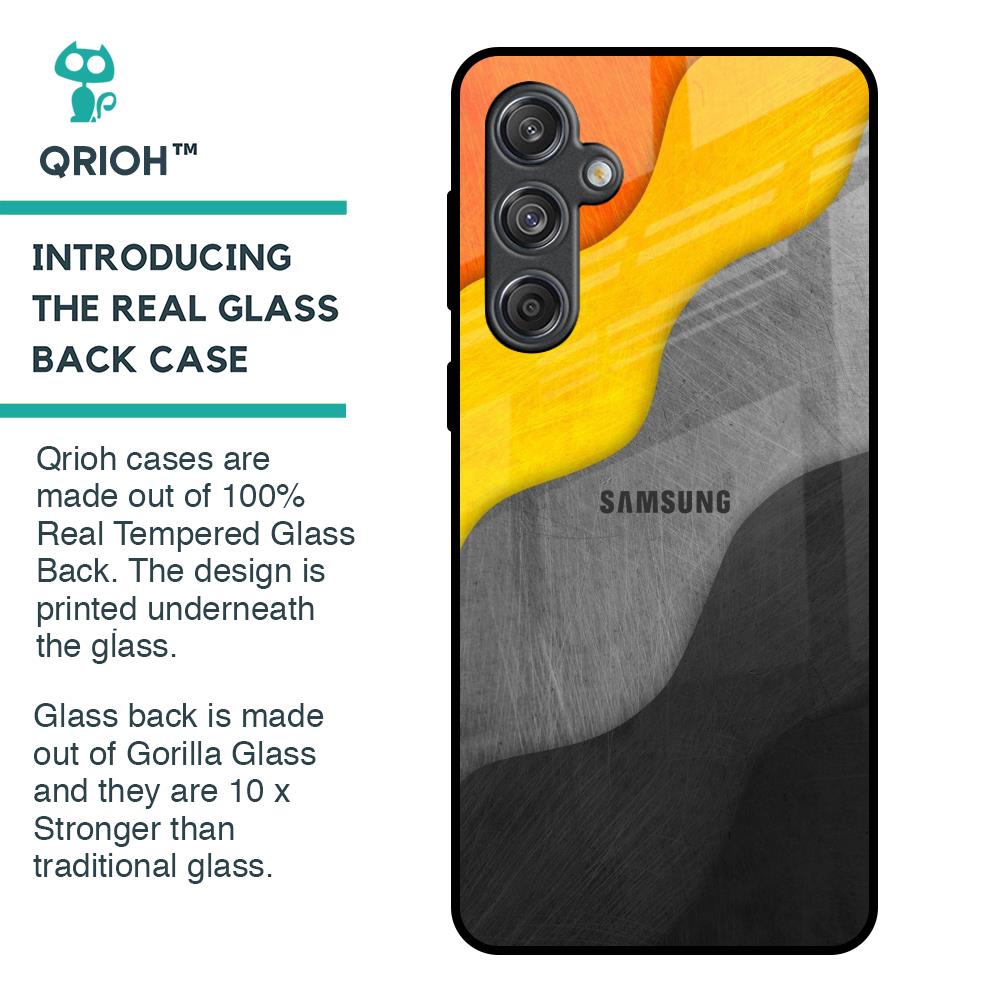 Dusty Color Waves Glass Case for Samsung Galaxy M55 5G