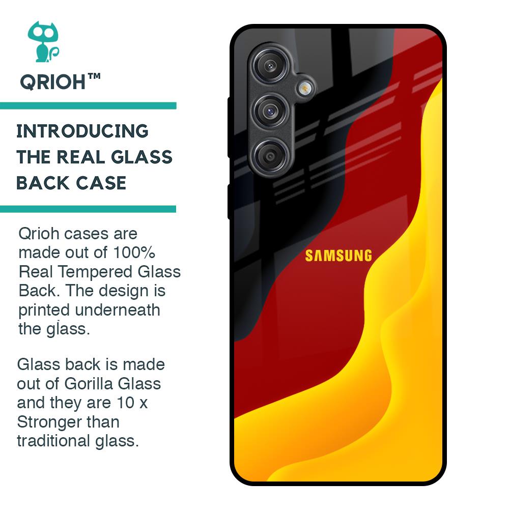 Carnelian Gold Glass Case for Samsung Galaxy M55 5G