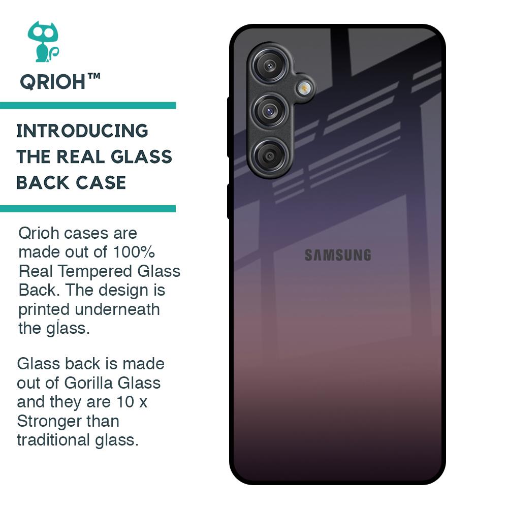 Grey Ombre Glass Case for Samsung Galaxy M55 5G