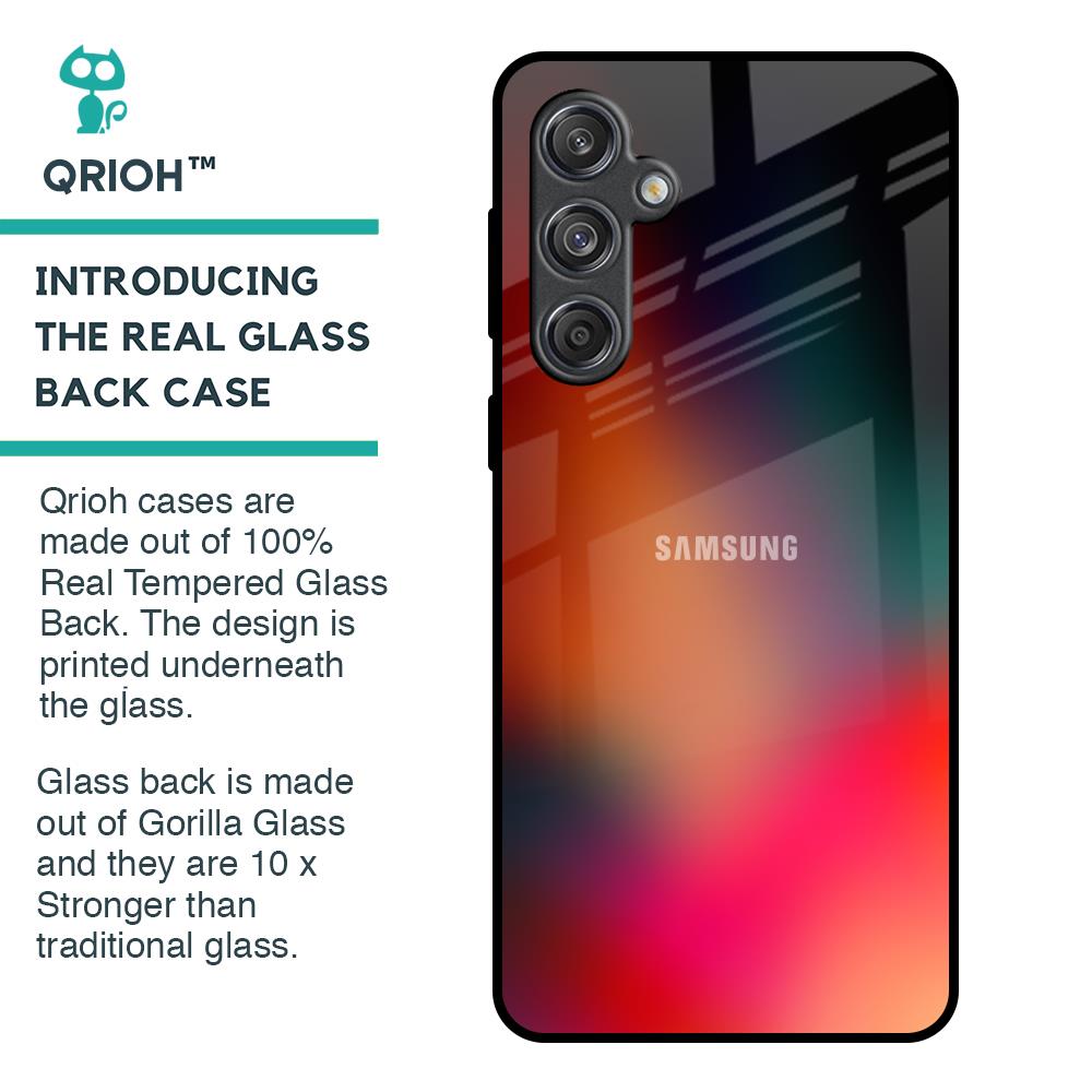 Playful Gradient Glass Case for Samsung Galaxy M55 5G