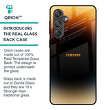 Grainy Yellow Glass Case for Samsung Galaxy M55 5G