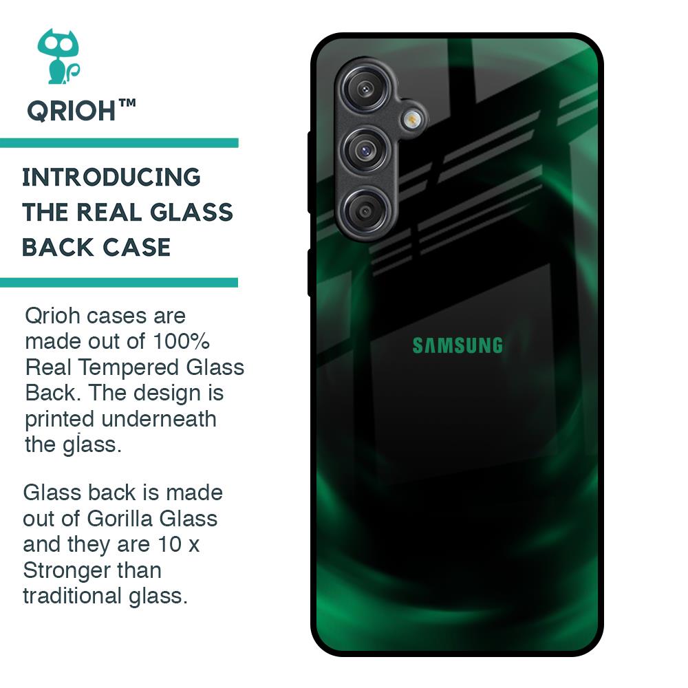 Green Well Glass Case for Samsung Galaxy M55 5G