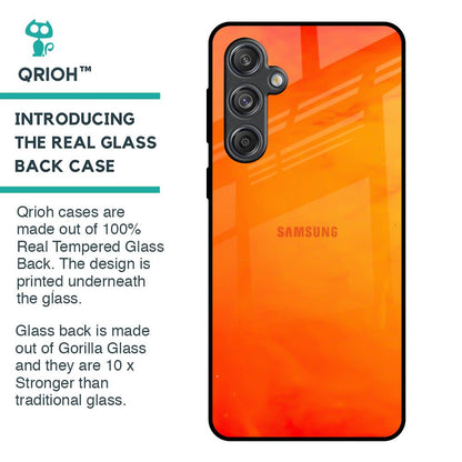 Tangy Orange Glass Case for Samsung Galaxy M55 5G