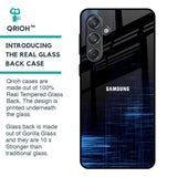 Blue Scratch Glass Case for Samsung Galaxy M55 5G
