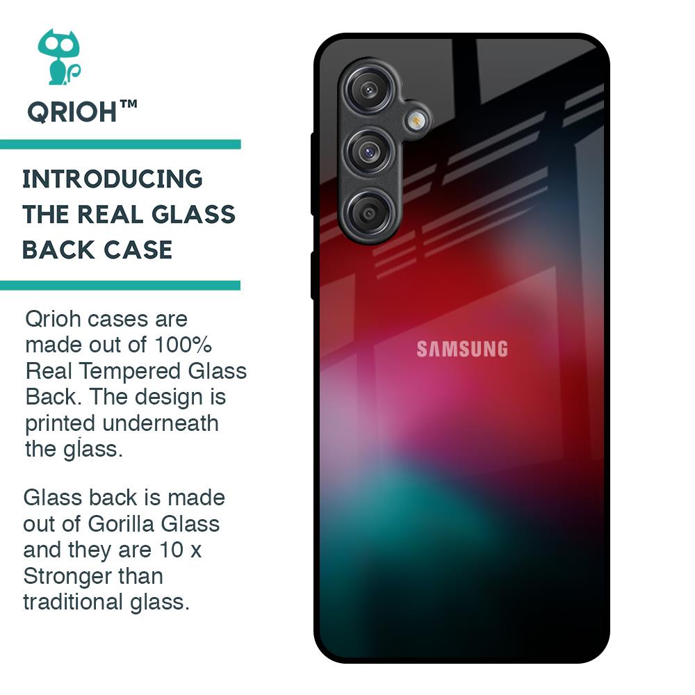 Mystere Red Glass Case for Samsung Galaxy M55 5G