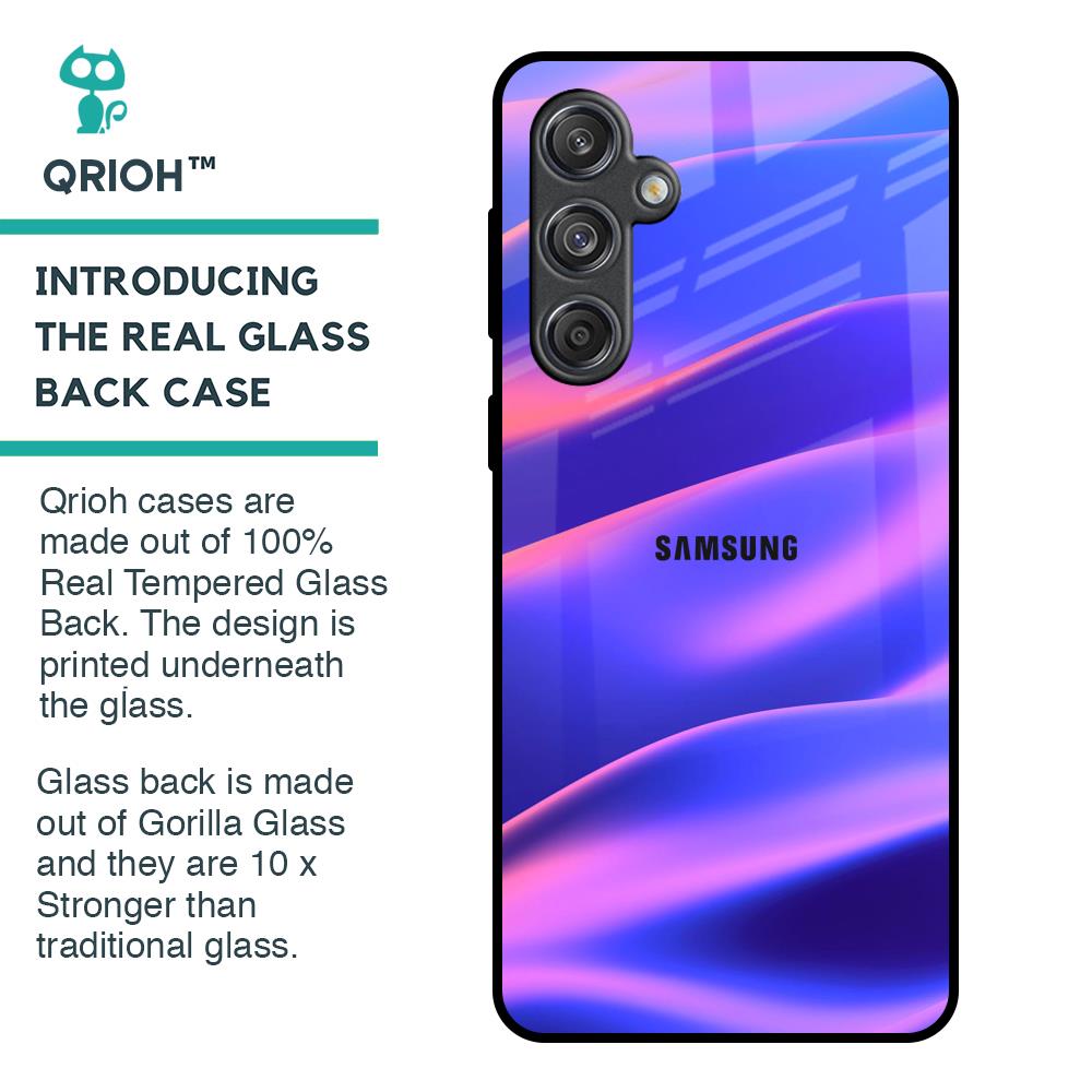 Colorful Dunes Glass Case for Samsung Galaxy M55 5G