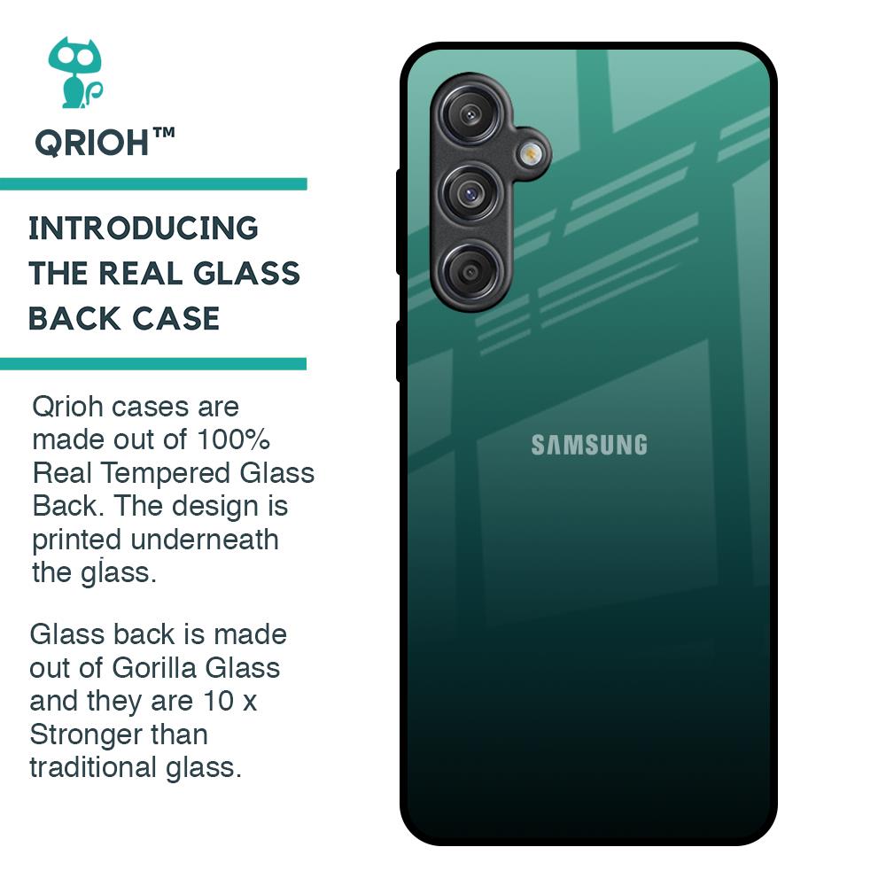 Palm Green Glass Case For Samsung Galaxy M55 5G