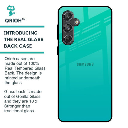 Cuba Blue Glass Case For Samsung Galaxy M55 5G