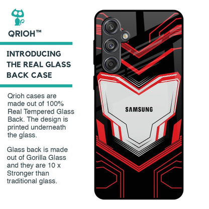 Quantum Suit Glass Case For Samsung Galaxy M55 5G