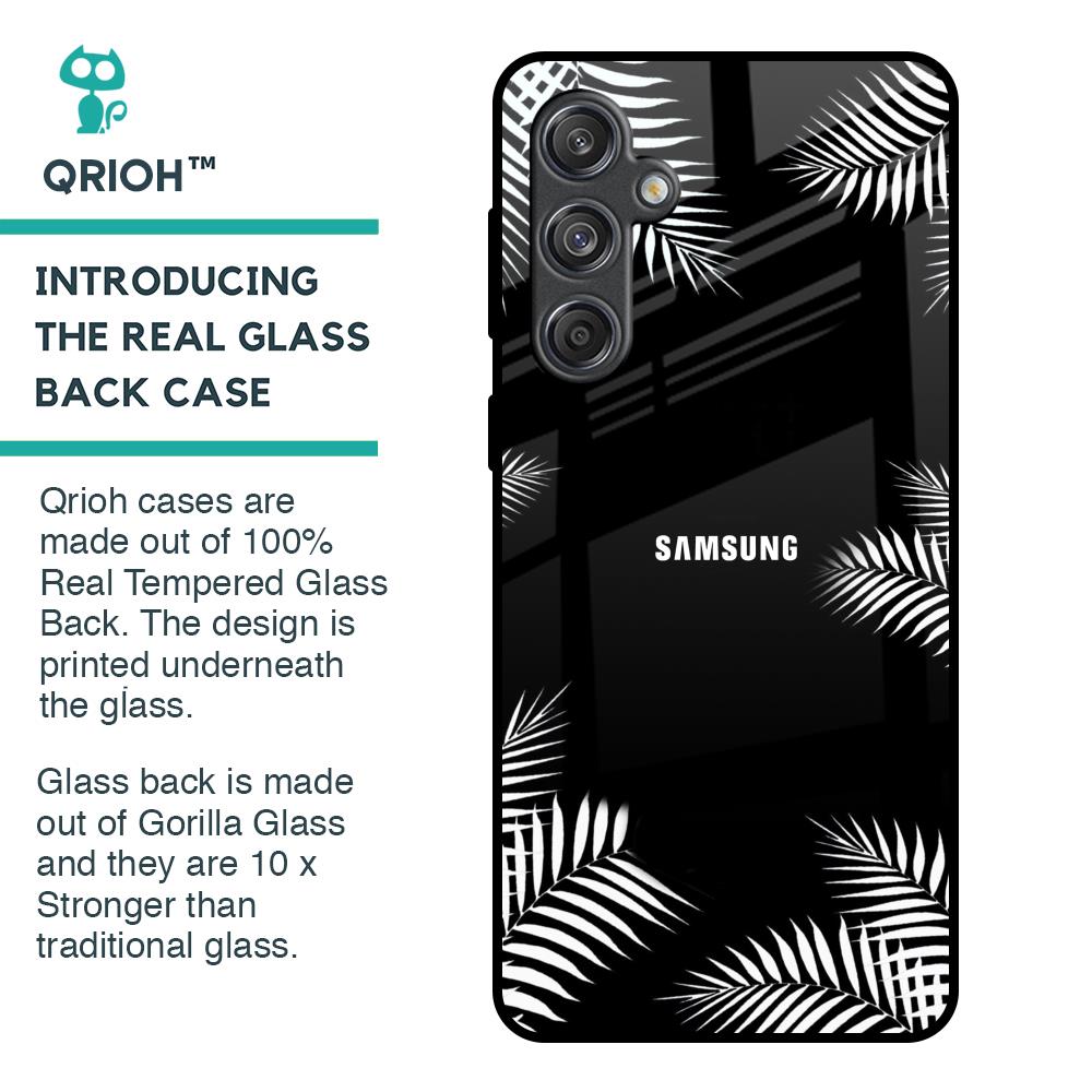 Zealand Fern Design Glass Case For Samsung Galaxy M55 5G