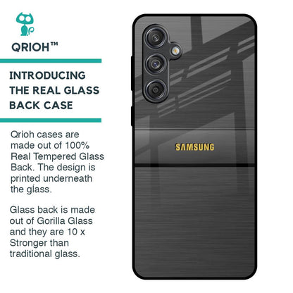 Grey Metallic Glass Case For Samsung Galaxy M55 5G