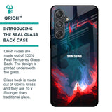 Brush Art Glass Case For Samsung Galaxy M55 5G