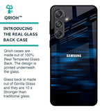 Blue Rough Abstract Glass Case for Samsung Galaxy M55 5G