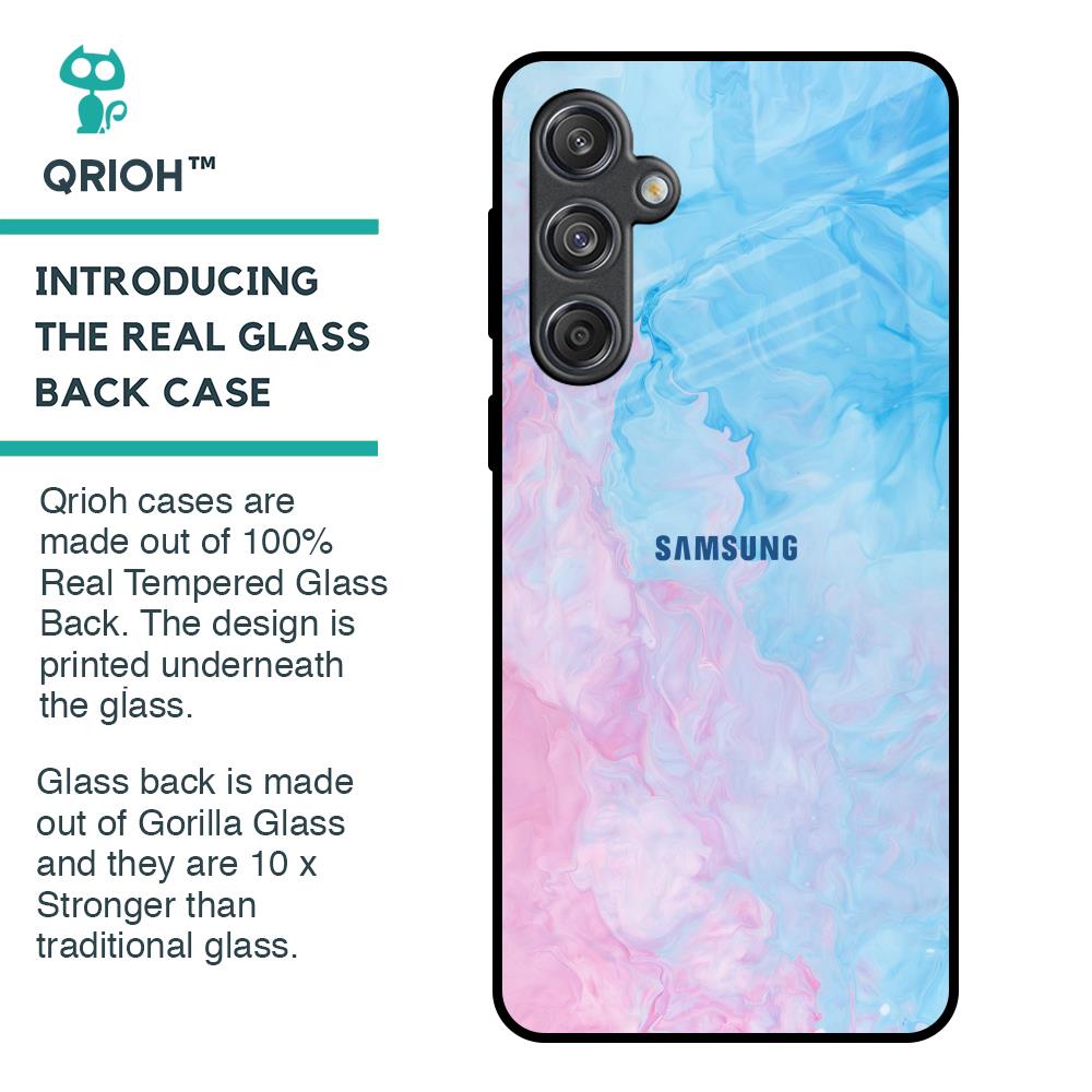 Mixed Watercolor Glass Case for Samsung Galaxy M55 5G