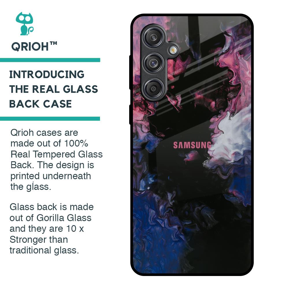 Smudge Brush Glass case for Samsung Galaxy M55 5G