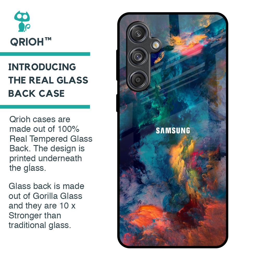 Colored Storm Glass Case for Samsung Galaxy M55 5G
