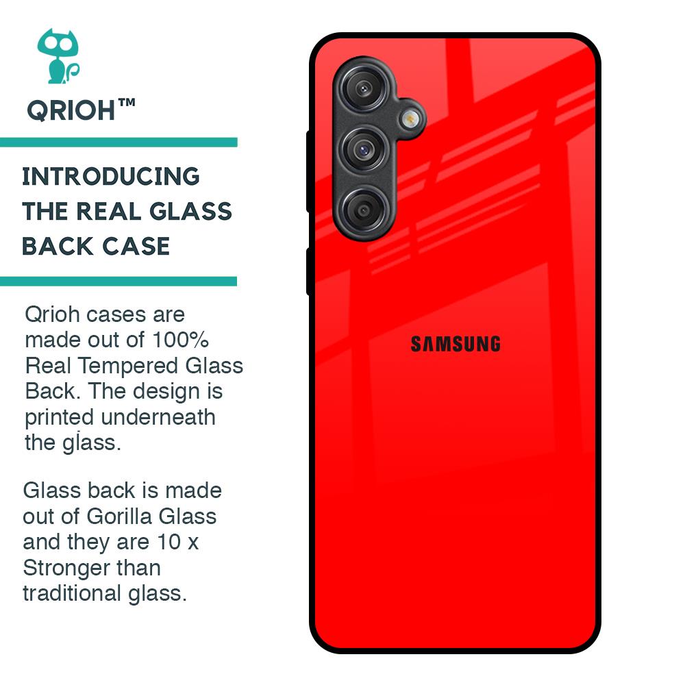 Blood Red Glass Case for Samsung Galaxy M55 5G