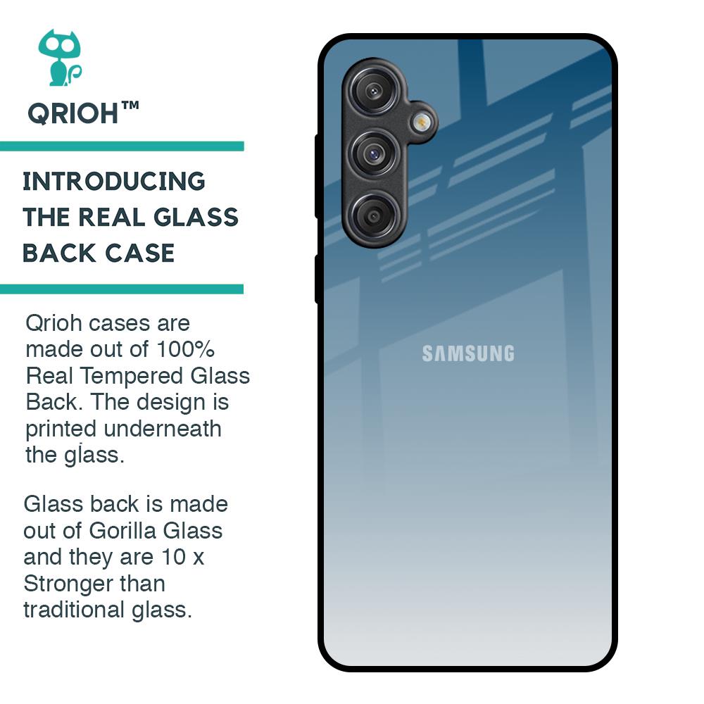 Deep Sea Space Glass Case for Samsung Galaxy M55 5G
