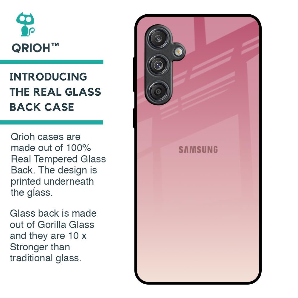 Blooming Pink Glass Case for Samsung Galaxy M55 5G