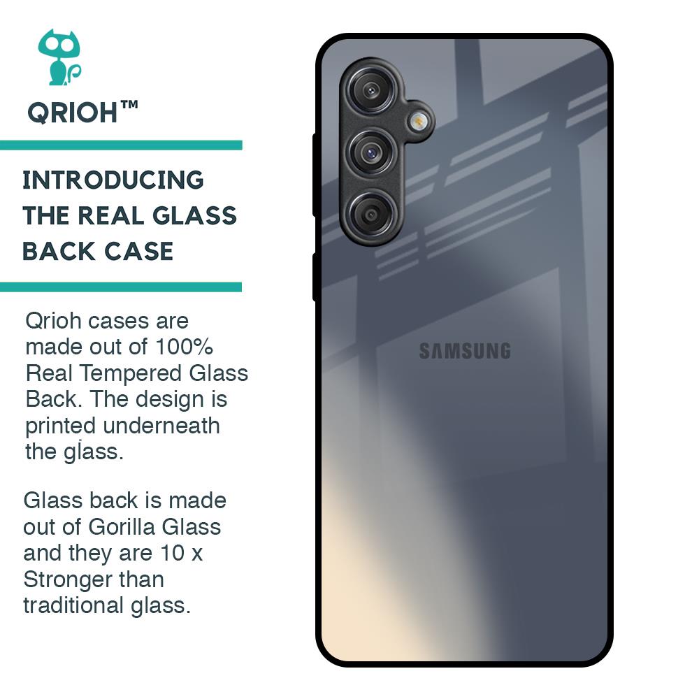 Metallic Gradient Glass Case for Samsung Galaxy M55 5G
