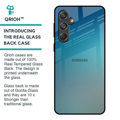 Sea Theme Gradient Glass Case for Samsung Galaxy M55 5G