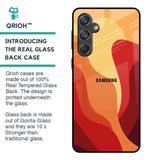 Magma Color Pattern Glass Case for Samsung Galaxy M55 5G