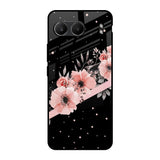 Floral Black Band OnePlus Nord 4 5G Glass Back Cover Online