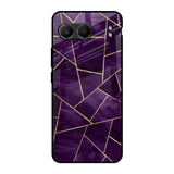 Geometric Purple OnePlus Nord 4 5G Glass Back Cover Online