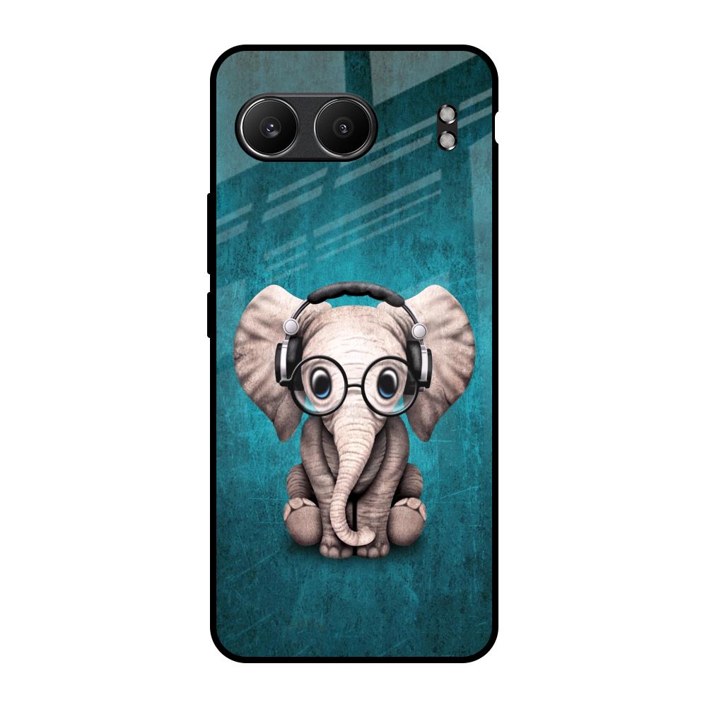 Adorable Baby Elephant OnePlus Nord 4 5G Glass Back Cover Online