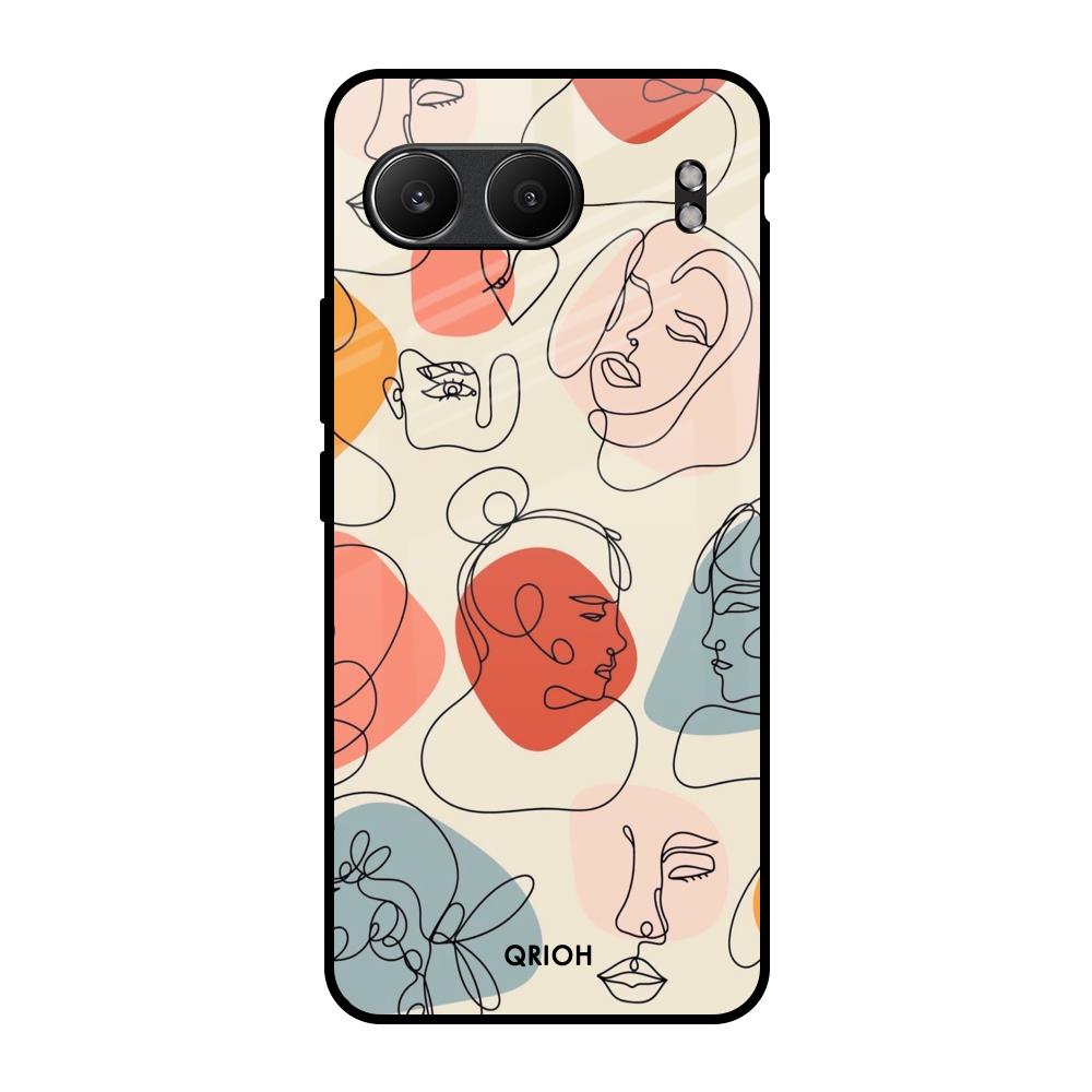 Abstract Faces OnePlus Nord 4 5G Glass Back Cover Online