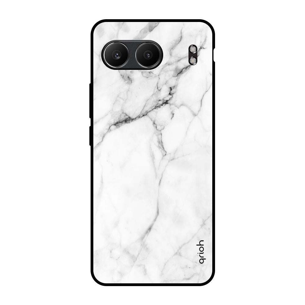 Modern White Marble OnePlus Nord 4 5G Glass Back Cover Online