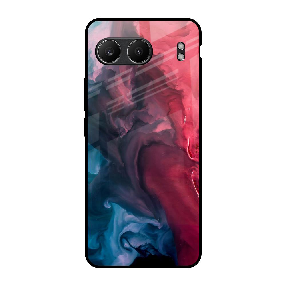 Blue & Red Smoke OnePlus Nord 4 5G Glass Back Cover Online
