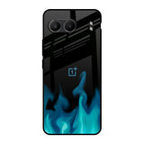Teal Flames OnePlus Nord 4 5G Glass Back Cover Online