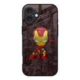 Angry Baby Super Hero iPhone 16 Glass Back Cover Online