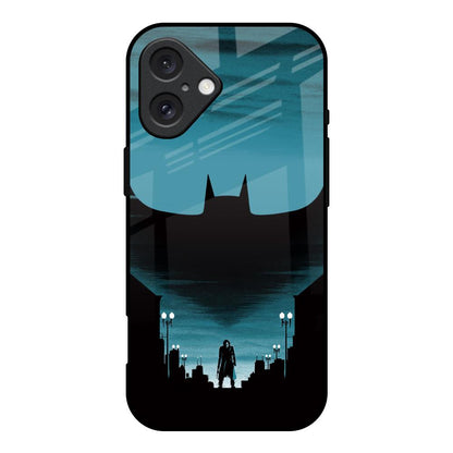 Cyan Bat iPhone 16 Glass Back Cover Online