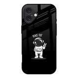 Peace Out Astro iPhone 16 Glass Back Cover Online