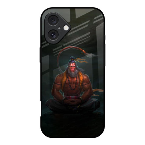 Lord Hanuman Animated iPhone 16 Glass Back Cover Online