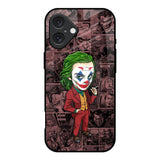 Joker Cartoon iPhone 16 Glass Back Cover Online