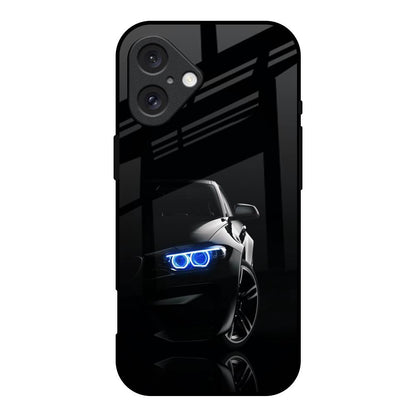 Car In Dark iPhone 16 Glass Back Cover Online