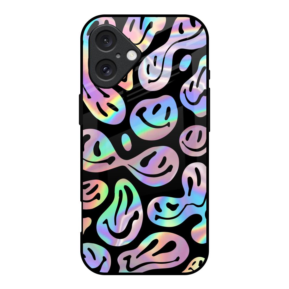 Acid Smile iPhone 16 Glass Back Cover Online