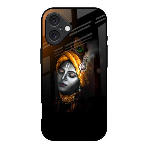 Ombre Krishna iPhone 16 Glass Back Cover Online