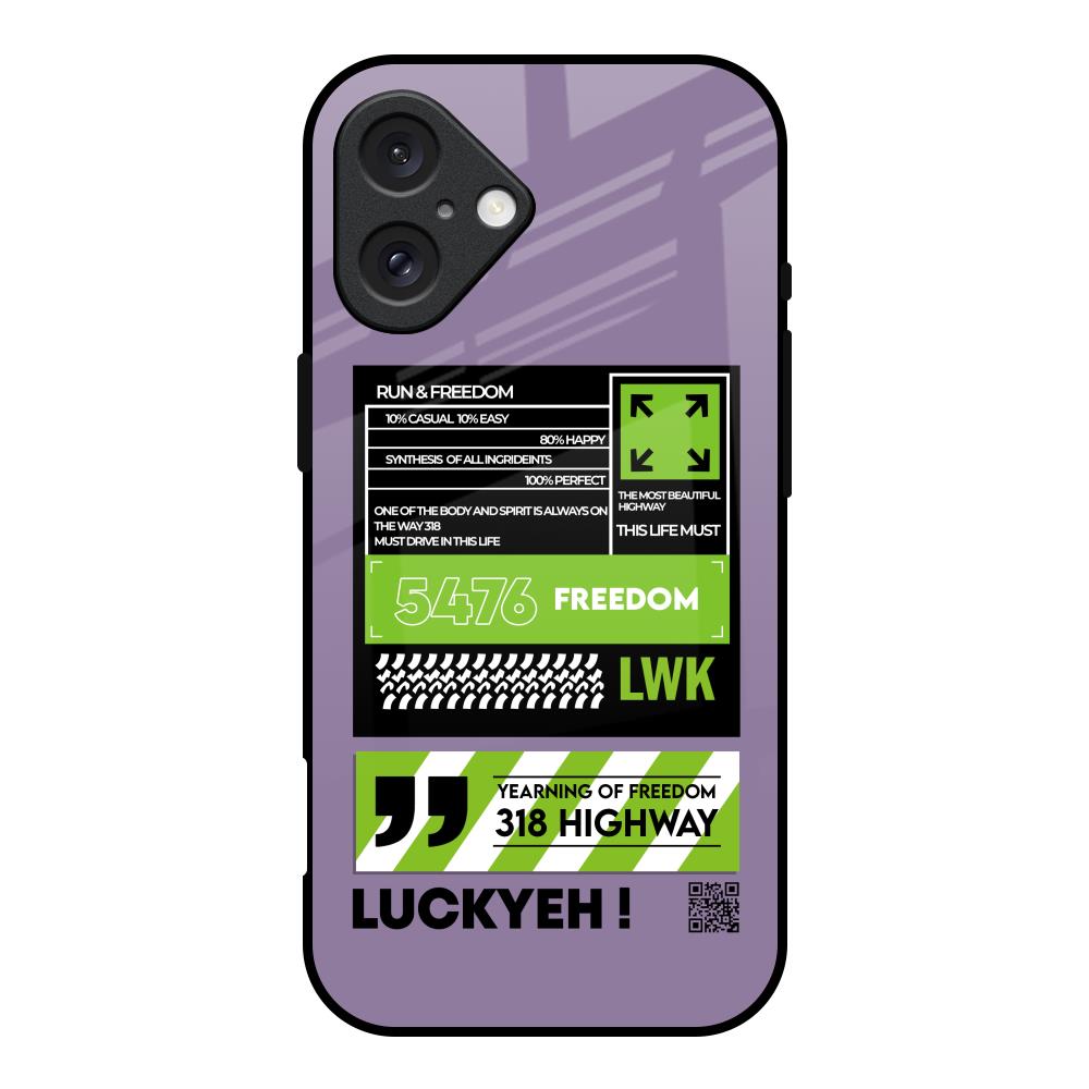 Run & Freedom iPhone 16 Glass Back Cover Online
