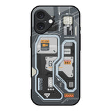 Retro Futuristic iPhone 16 Glass Back Cover Online