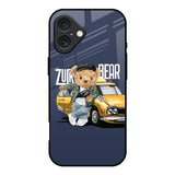 Adventurous Bear iPhone 16 Glass Back Cover Online