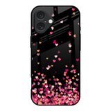 Heart Rain Fall iPhone 16 Glass Back Cover Online